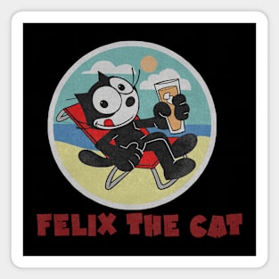 Felix The Cat - Relax At The Beach Magnet